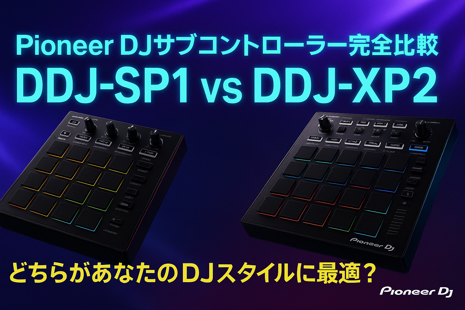 Pioneer DJサブコントローラー完全比較：DDJ-SP1 vs DDJ-XP2 